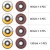 LotFancy 20PCS Flap Discs 4 1/2 for Angle Grinder, 40
