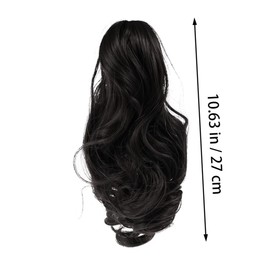 TOVINANNA Long Wavy Ponytail Hair Extension Clip in Synthetic Wig Tail Extensions