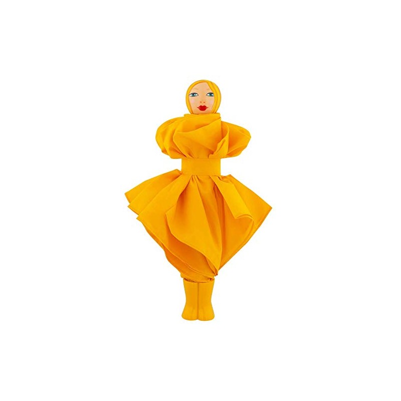 Pylones Rain Parade Folding Umbrella Yellow, yellow