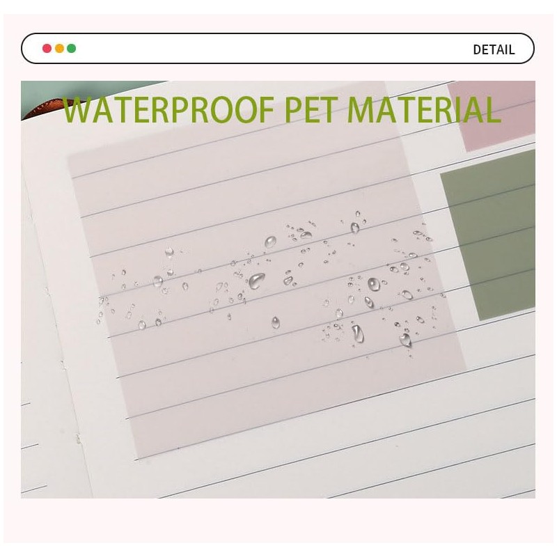 Ubuymart 820 Sheets Transparent Bible Sticky Notes,Waterproof Clear Sticky Notes,Bible