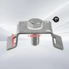 CNQLIS 304 Stainless Steel Single Bolt 3/4" Flared Leg Bracket