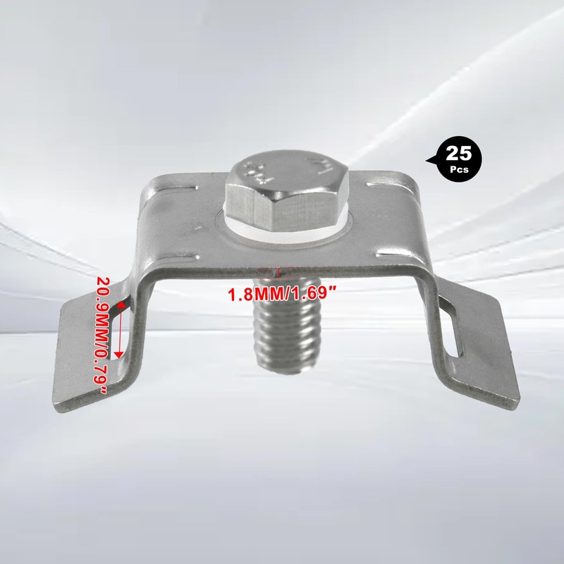 CNQLIS 304 Stainless Steel Single Bolt 3/4" Flared Leg Bracket