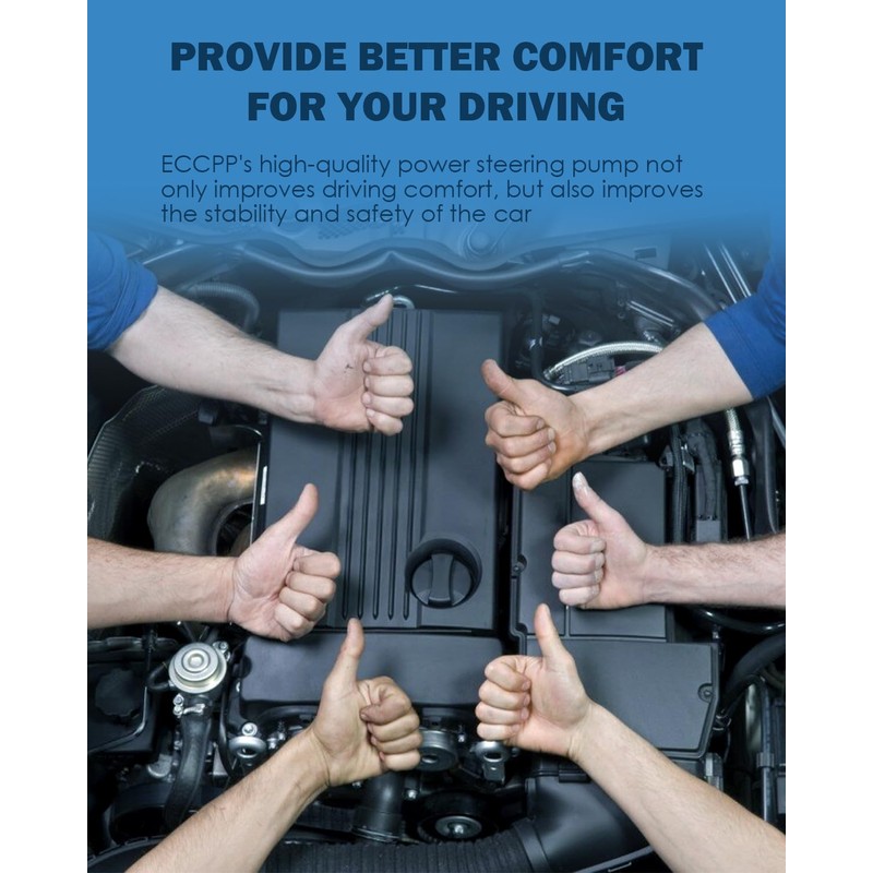 ECCPP Power Steering Pump fit for Mitsubishi Eclipse 2006-2012 L4