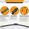 AUTOBOO 3-Pack Windshield Wiper Blades for Subaru Outback 2020-2025, Original