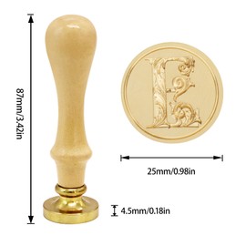 Wax Seal A 3D Relievo Wax Seal Removable Wooden Handle Wax Stamp Retro Wax Seal Stamps Beautiful Wax Stamp Seal Make Envelopes Wedding Invitations Postcards Invitations Christmas Wax Seal Stamp (E)