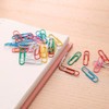 AEIOPRS 100 Stück Bunte Büroklammern 2.9cm Metall Aktenklammern Set mit