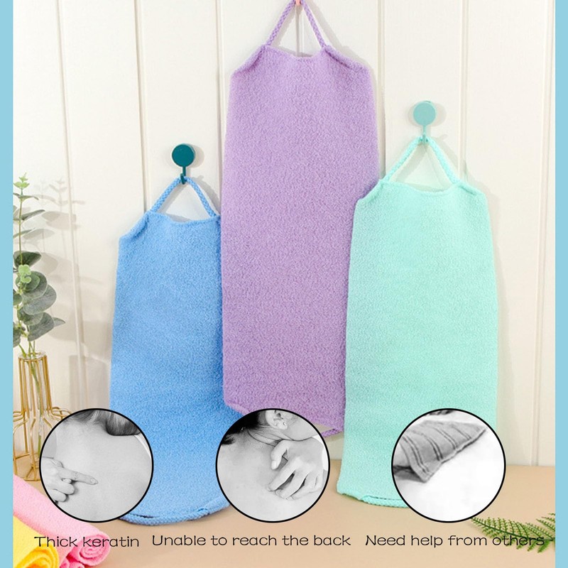 4 Pcs Back Scrubbers for Use in Shower, Shower Loofah,