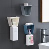 No-Drill Stylish Floating Shampoo Dispenser Holder Soap Dish White 2ea