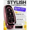 Lucrum Compatible with Hyundai Sonata Key Fob Cover & Leather