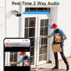 RICHCHO 2pcs 2.4G/5G WiFi Cameras for Home Security with Embedded