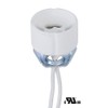 B&P Lamp® Porcelain GU10 Halogen Socket with 1/8IP Hickey, 12"