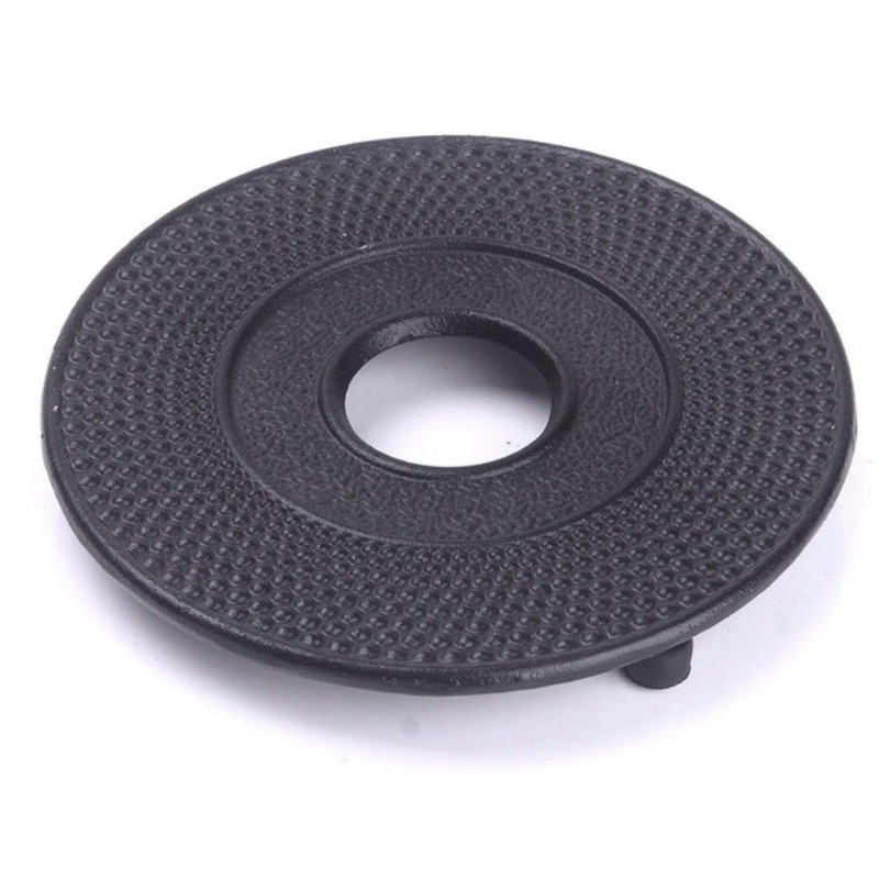 HwaGui Cast Iron Teapot Trivet with Rubber Pegs for Kitchen