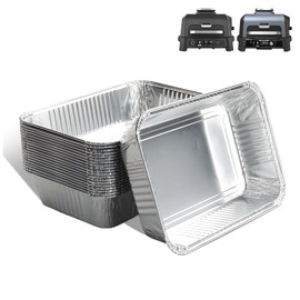 KEESHA OG951 Drip Pan Liners for Ninja OG800, OG900 and FlexFlame Series, Premium Thicker Aluminum Foil Pan, Disposable Pan Drip Tray for Ninja OG850, OG951,PG301, 15 Pack