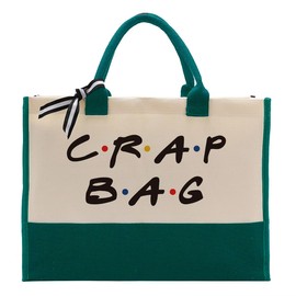 EDCTO Canvas Bag Gift, Cotton Canvas Tote Bag, Crap Bag, Canvas Tote Bags for Women, Mom Gift, Grandma Gift, Aunt Gift, Womens Weekend Bag, Reusable Grocery Bags for Picnic Shopping Holiday Camping B