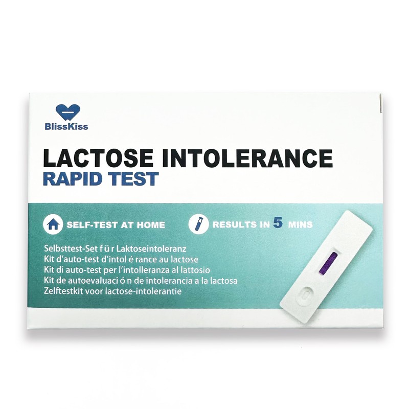BlissKiss Lactose Intolerance Test Kit - Quick, Accurate Home Self-Test