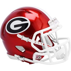 Georgia Bulldogs Unsigned Riddell FLASH Alternate Revolution Speed Mini Football Helmet - College Replica Helmets