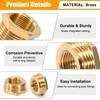 Brass Reducer, 3/4 Inch Male Thread x 1/8 Inch Female