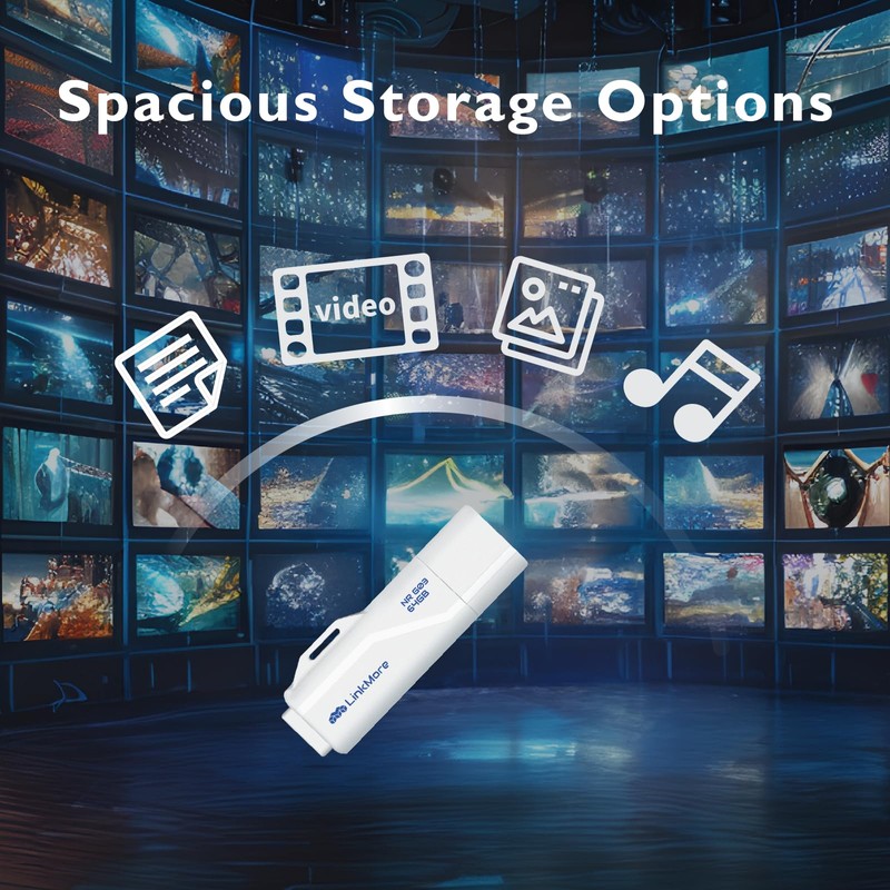 LinkMore NR G03 64GB USB 3.2 Flash Drive, Read Speed