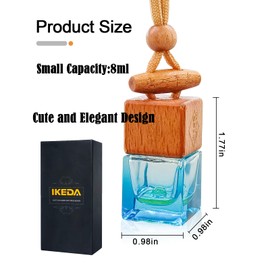 ikeda fragrance Car Air Fresheners 8ml Automotive Scents | 45-Days Long-Lasting Keep Fragrance | Automobile Hanging Diffuser Bottles | Remove Auto Odor Fresh Air for Men Home Deodorizer (Berry)