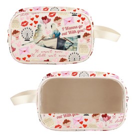 TOBGBE Romance Movie Inspired Merch Romantic Quote Clear Makeup Bag N&A Character Cosmetic Bag Couple Gifts for Fans (Romance Movie Clear MB)