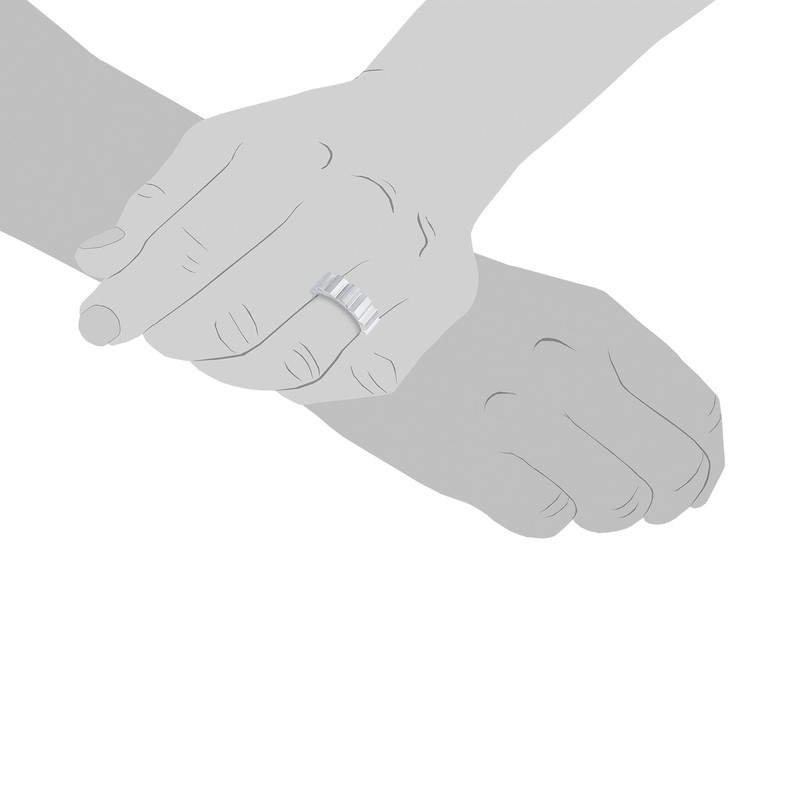 s.Oliver Men's Ring Stainless Steel 64 (20.4) silver