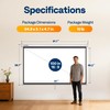 VIVOHOME 100 Inch 16:9 Pull Down Projector Screen, HD 4K
