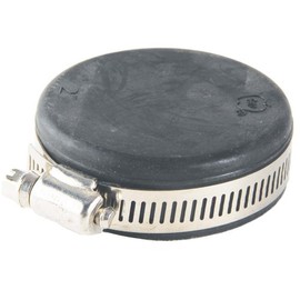 Rubber Jim Cap With Stainless Steel Hose Clamp 4"