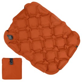 SUWIWKKOA Inflatable Seat Cushion, Portable Travel Seat Cushion for Camping for Camping Boating Concerts Hiking Office Chair Airplane, Outdoor Stadium(orange)