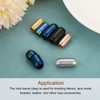 Sourcing Map Leather Cord End Clasp, 2Pcs 3mm Hole Stainless