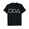 Square Circle and Triangle | Minimal Geometric Design T-Shirt