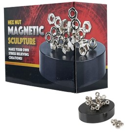 The Dreidel Company Magnetic Sculpture Building Blocks, Create Your Own Masterpiece, Development and Stress Relief, 3.5" Inch (Hex Nut)