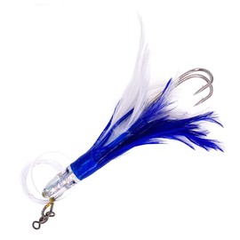 Sanhu Tuna Feathers Rigged – 6" - 6 Pcs - Blue/White