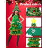 Berlune 7 Pcs Christmas Tree Costume Set for Women Christmas