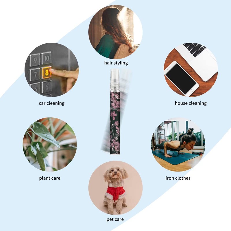 Facewegen 6 Pcs Portable Travel Refillable Perfume Atomizer Bottle,10ml Perfume