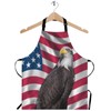 WONDERTIFY American Flag Eagle Apron,Patriotic Symbol USA Flag Stars and