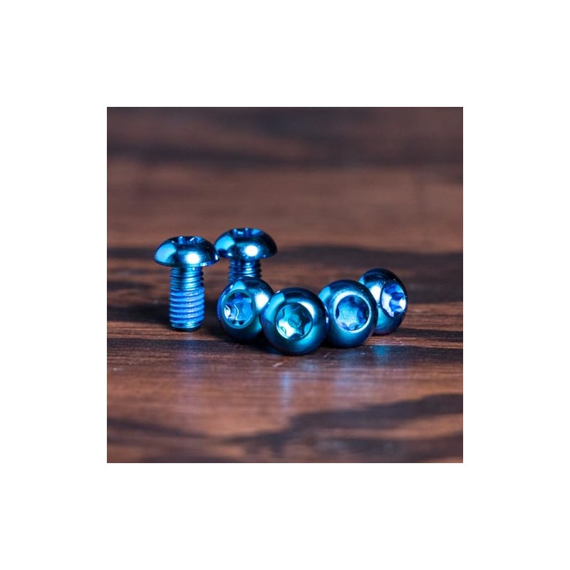 Trail One Components Titanium Rotor Bolts Upgrade Kit - Turquoise