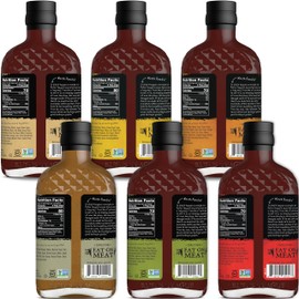 Rufus Teague - Variety BBQ Sauce Pack - Premium Barbecue Sauce - 6 Bottles