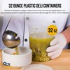 OCS Parts 240-Pack 32 Ounce Plastic Deli Containers with Lids