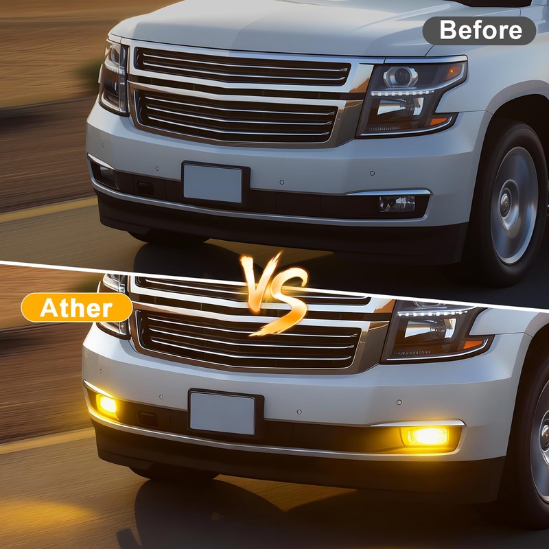 Shocklight Fog Lights Fit For 2015-2020 Chevy Suburban/Tahoe 2015-2020 GMC