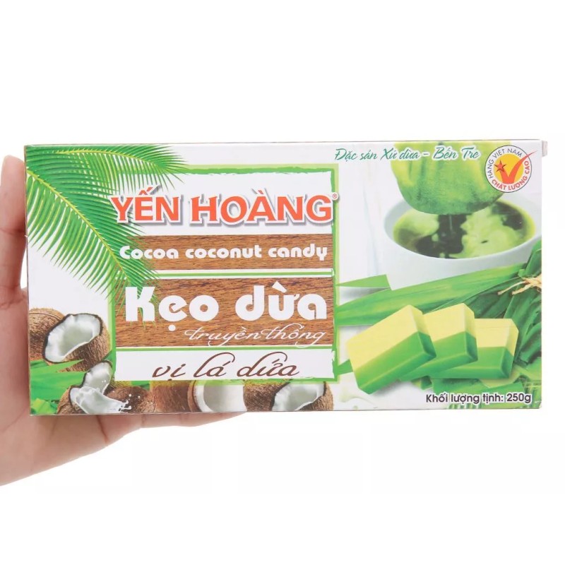 Yen Hoang Coconut Milk Candy With Pandan & Cocoa Flavours