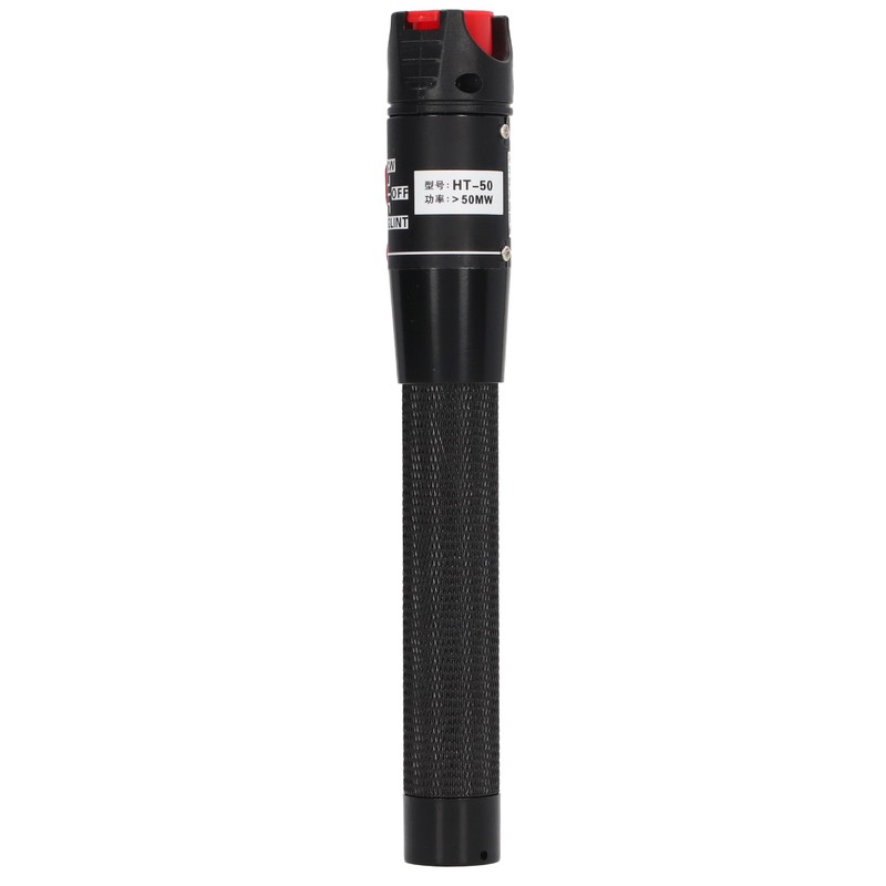 Black Fiber Optic Visual Fault Locator Anti Slip Handle Ergonomic