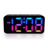 Westclox Digital Clock for Adults with 2" RGB Color Display,