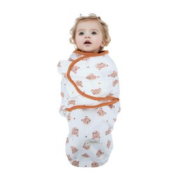 Baby Swaddling Cloth Baby Blanket 100% Cotton Baby Swaddling Sleeping Bag Gift Set for Boys Girls Unisex Newborn (Carry, L)