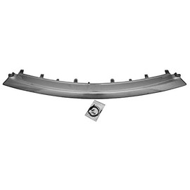 2015-2017 Infiniti Qx80 Front Bumper Cover Grille Molding; Chrome Finish; For Use Without Collision Warning; Made Of Abs Plastic Partslink IN1044106