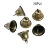 CORHAD 20pcs Bronze Bell Handmade Decorative Bells Ergonomic Handle for