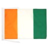Ivory Coast Flag 18'' x 12'' cords - Ivorian SMALL