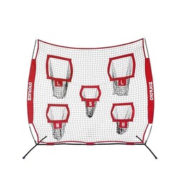 Zonlolo 7×7ft Football Throwing Net, Football Training Target Practice with 5 Different Sized L/M/S Targets | Great for Quarterback | Includes Compact Carrying Bag