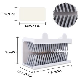Hair Catcher Shower Wall,Reusable Hair Collector for Shower,Easy To Install Hair Catcher for Shower Wall Drain Protector,Hair Catcher Hair Trap on Wall Shower Drain for Bathroom Bathtub(White)