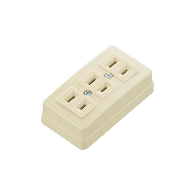 Ohm Electric HS-RK3/P 06-5398 Power Tap, 3 Outlets, 3 Outlets,