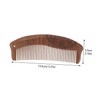 SAFIGLE Natural Wooden Hair Detangling Comb with Decorative Carving Double